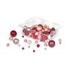 Glaswachsperlen-Mix, 65g Rosa/Rot