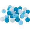 Polaris-Perlen-Mix, 10mm, 30 Stück Blau