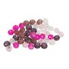 Glass cut beads, 8 mm, 45 pieces Purple/Pink