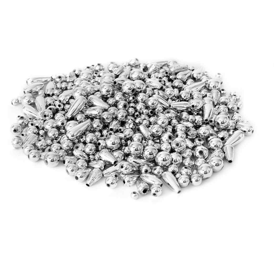 Metallic-Perlenmischung - Silber