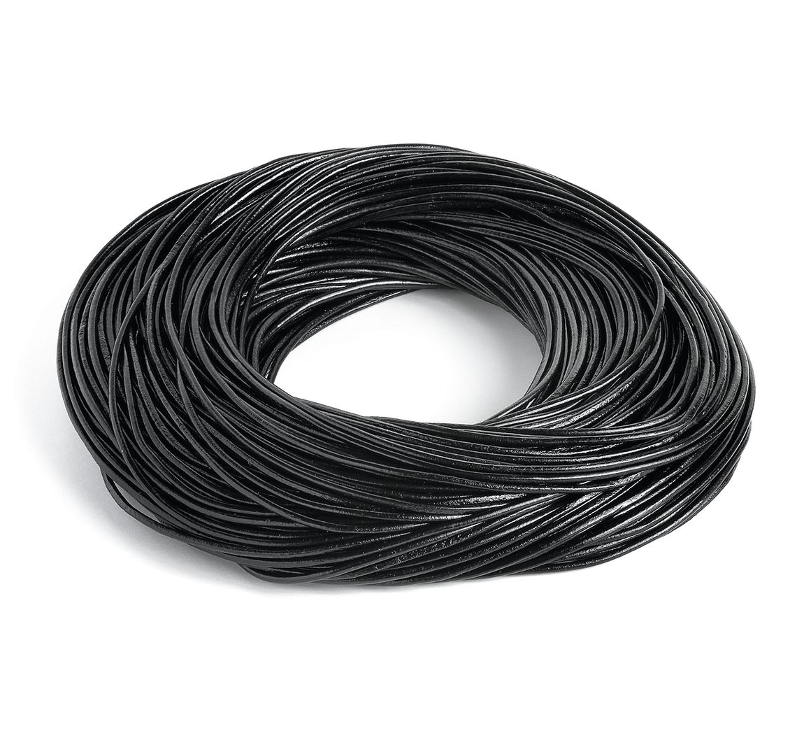 VBS Lederband, 50 m - Schwarz