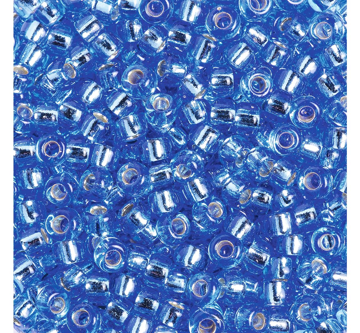 Miyuki-Rocailles - silverlined light safir