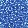 Miyuki-Rocailles silverlined light safir