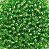 Miyuki-Rocailles silverlined peridot