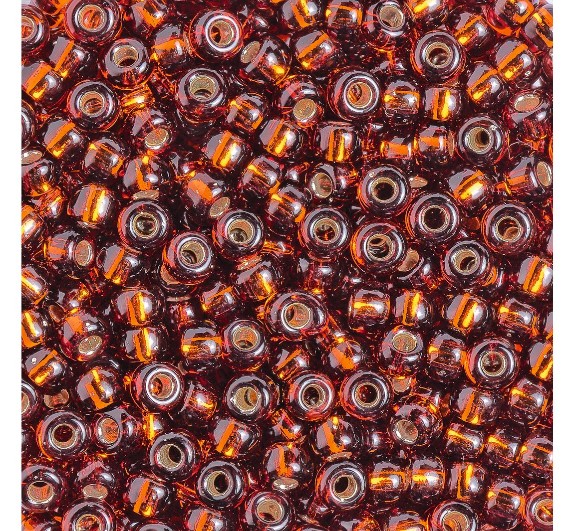 Miyuki-Rocailles - silverlined smoked topaz