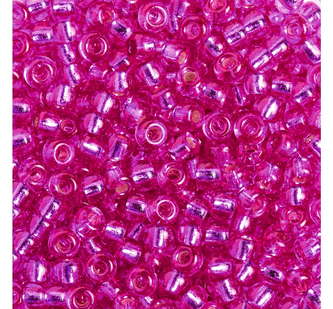 Miyuki-Rocailles - silverlined fuchsia