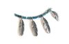 Decoration pendant "Feathers" 6 pieces