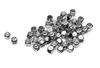Mini Metall-Perle "Würfel", 50 Stück