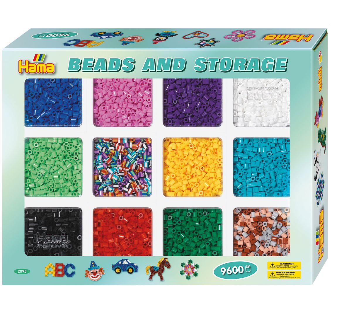 Hama-Sortierbox mit ca. 9.600 Perlen