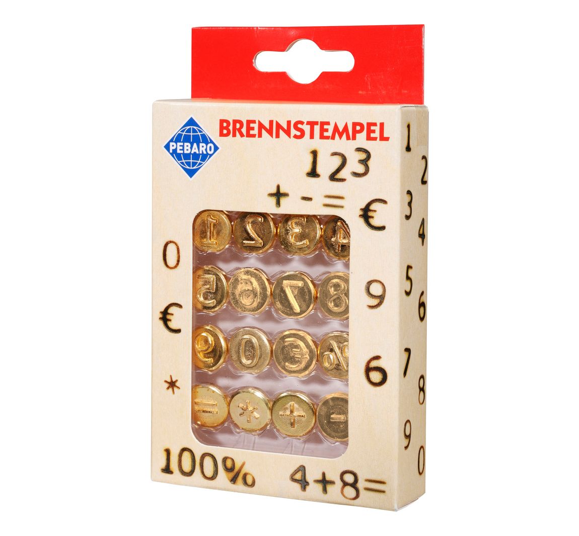 Pebaro Brennstempel - Zahlen & Zeichen