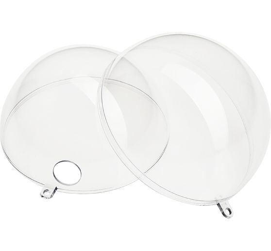 Acrylic ball with hole, &Oslash; 10 cm