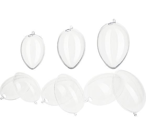 VBS Acrylic egg with hole "Assorted", set of 6