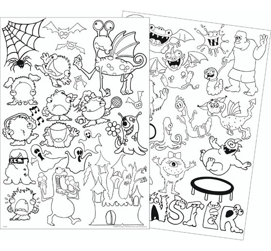 Kreul Window Color Set "Monsterparty"