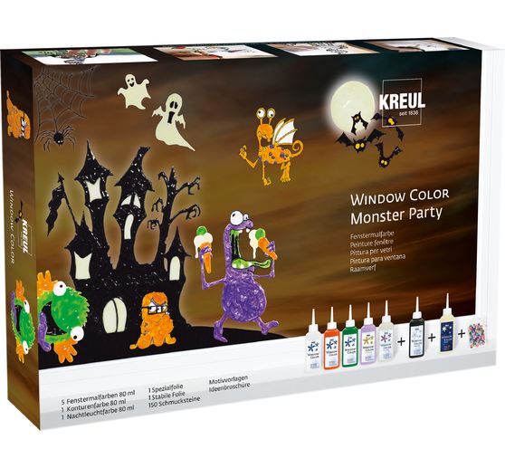 Kreul Window Color Set "Monsterparty"
