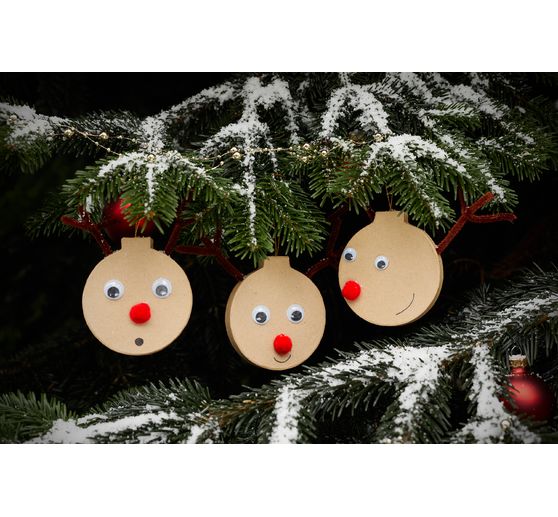 VBS Anhänger "Weihnachtskugeln", flach