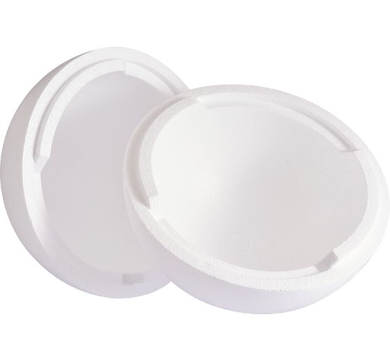 Styroporkugel, Ø 20 cm, 2-teilig