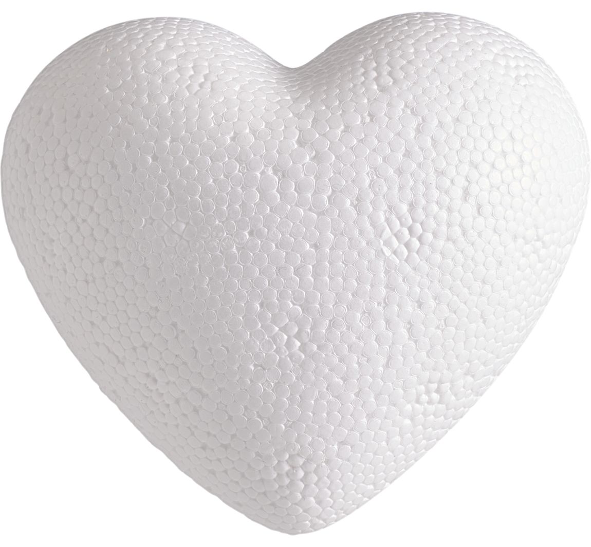 Styroporformen Herzen, 9 cm
