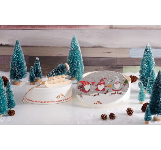 VBS Spanschachteln "Oval", 3er-Set