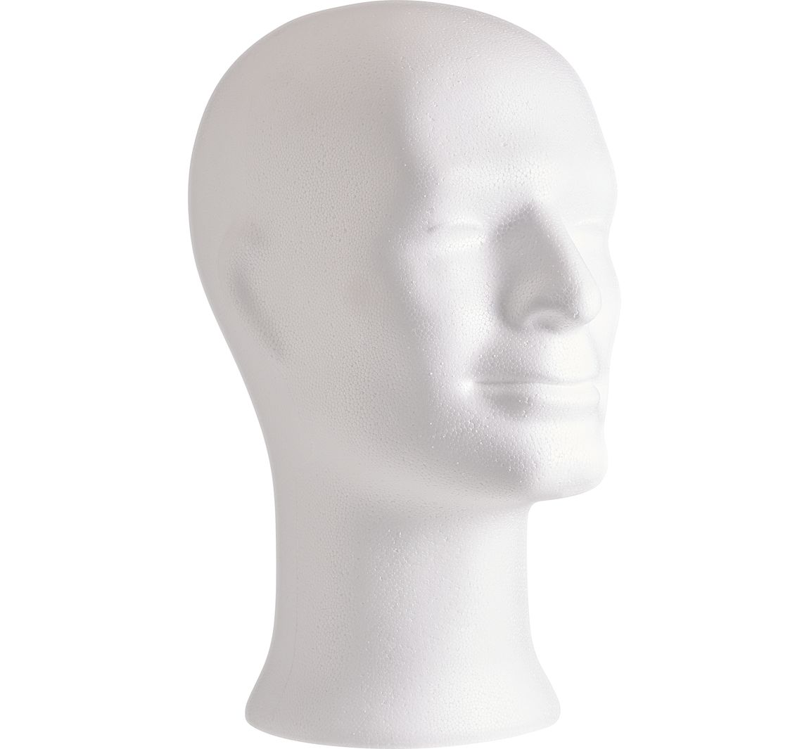 Styroporform "Männerkopf"