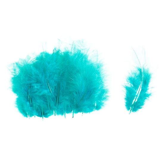 Marabou feathers, about 15 pieces