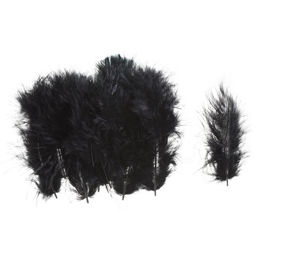 Marabou feathers, about 15 pieces