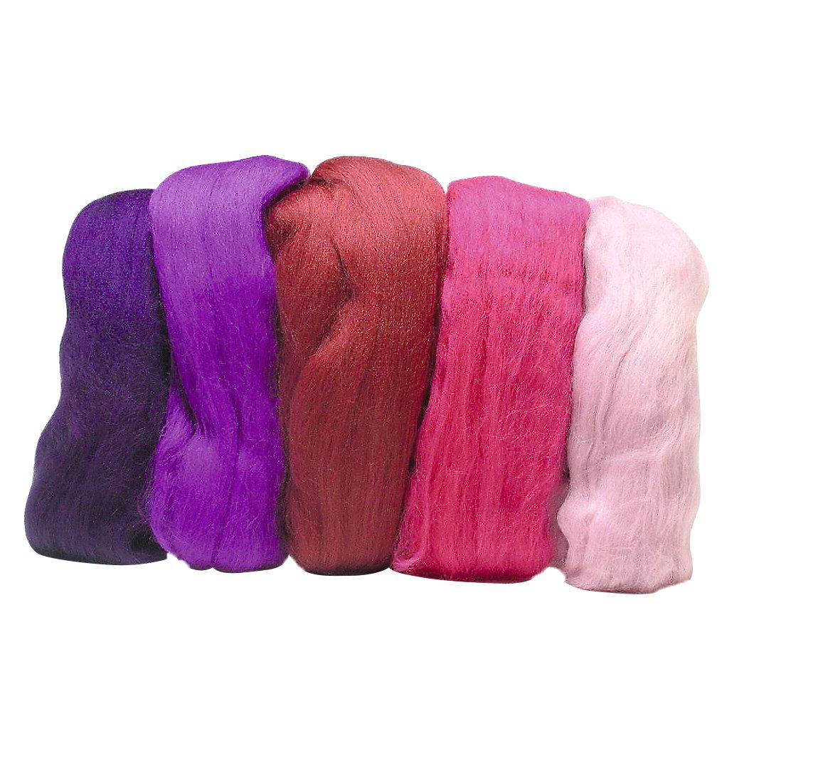 Merino Kammzug Mix, superfein - Pink-Töne