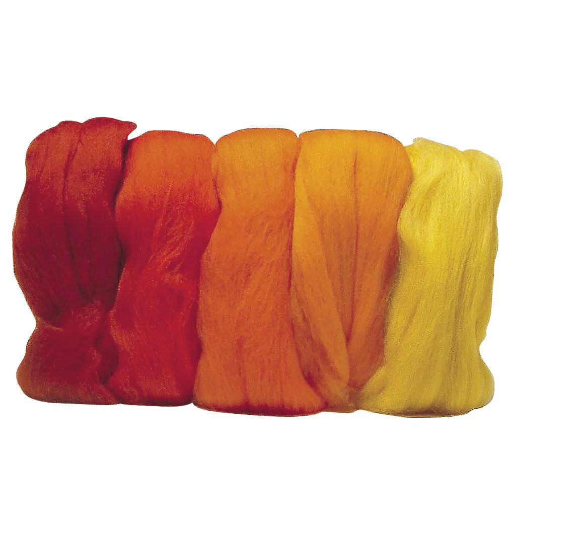 Merino Kammzug Mix, superfein - Rot-Töne