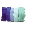 Merino Kammzug Mix, superfein Blautöne