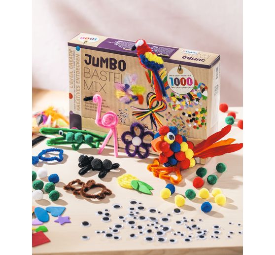 Jumbo Bastel-Mix, ca. 1.000 Teile