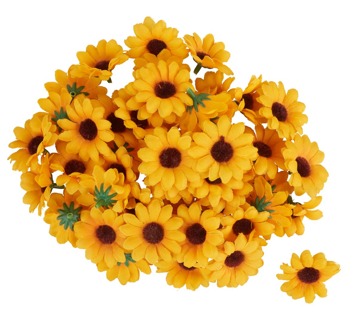 VBS Mini-Sonnenblumen Blüte, ca. Ø 4 cm, 50 Stück