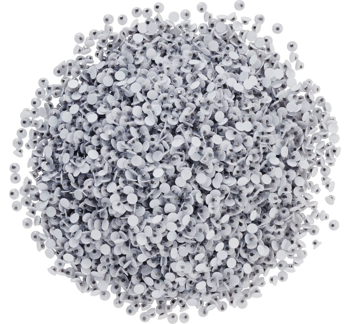 VBS Wackelaugen zum Aufkleben "Rund", 4 mm, 4.000 Stück