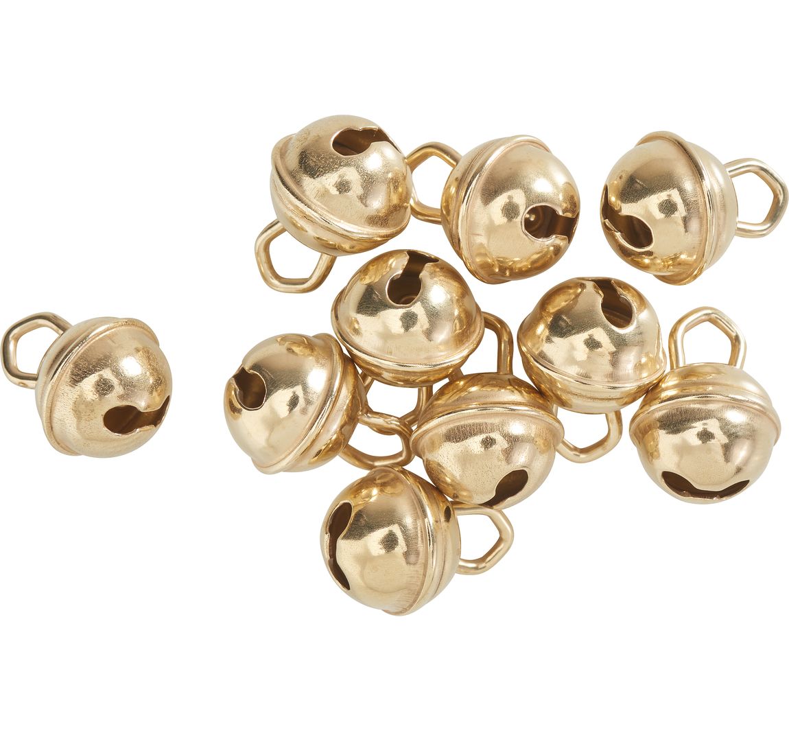 Schellen, 9 mm, Goldfarben