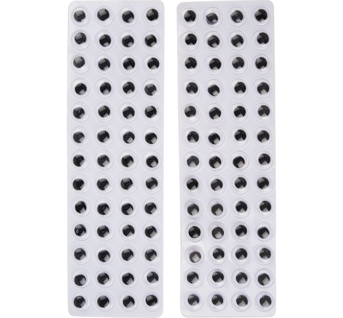 Wackelaugen selbstklebend "Rund" - 8 mm, 104 Stück