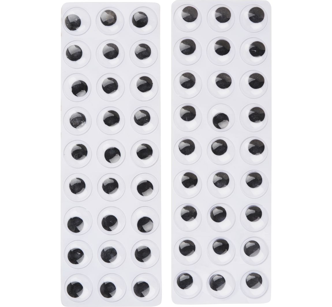 Wackelaugen selbstklebend "Rund" - 12 mm, 54 Stück