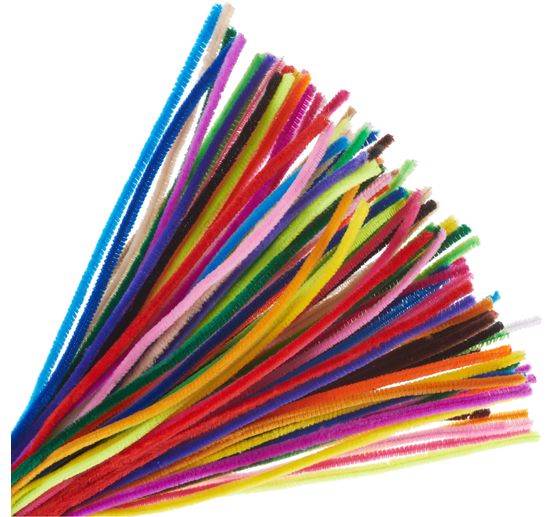 VBS Chenilledraht "Farbenmix", 50 cm, 100er-Set