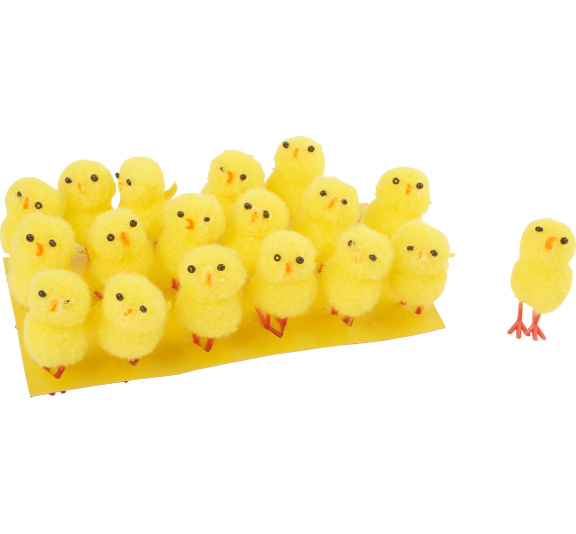 VBS Chenille Küken "Höhe 4 cm", 18 Stück