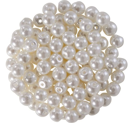 Glaswachsperlen, Ø 4 mm, 100 Stück