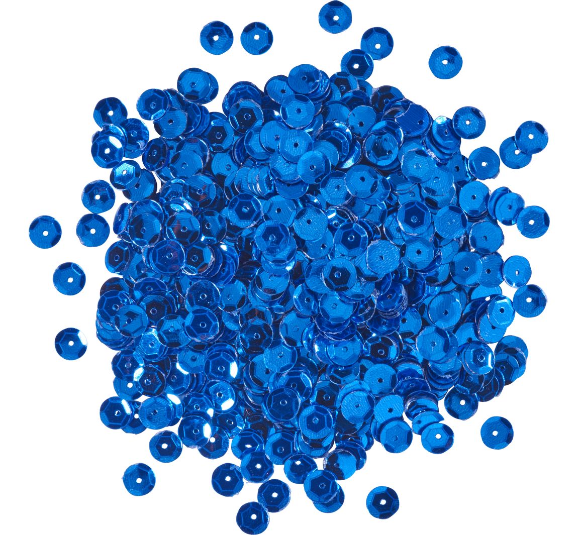 Pailletten gewölbt, Metallic - Dunkelblau-Metallic