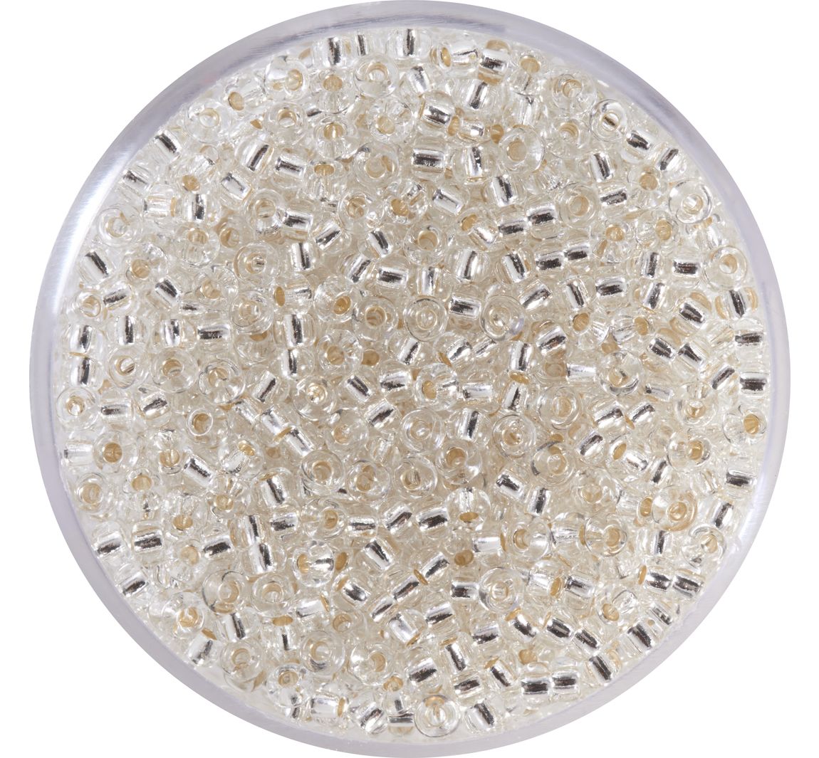 Miyuki-Rocailles - silverlined crystal