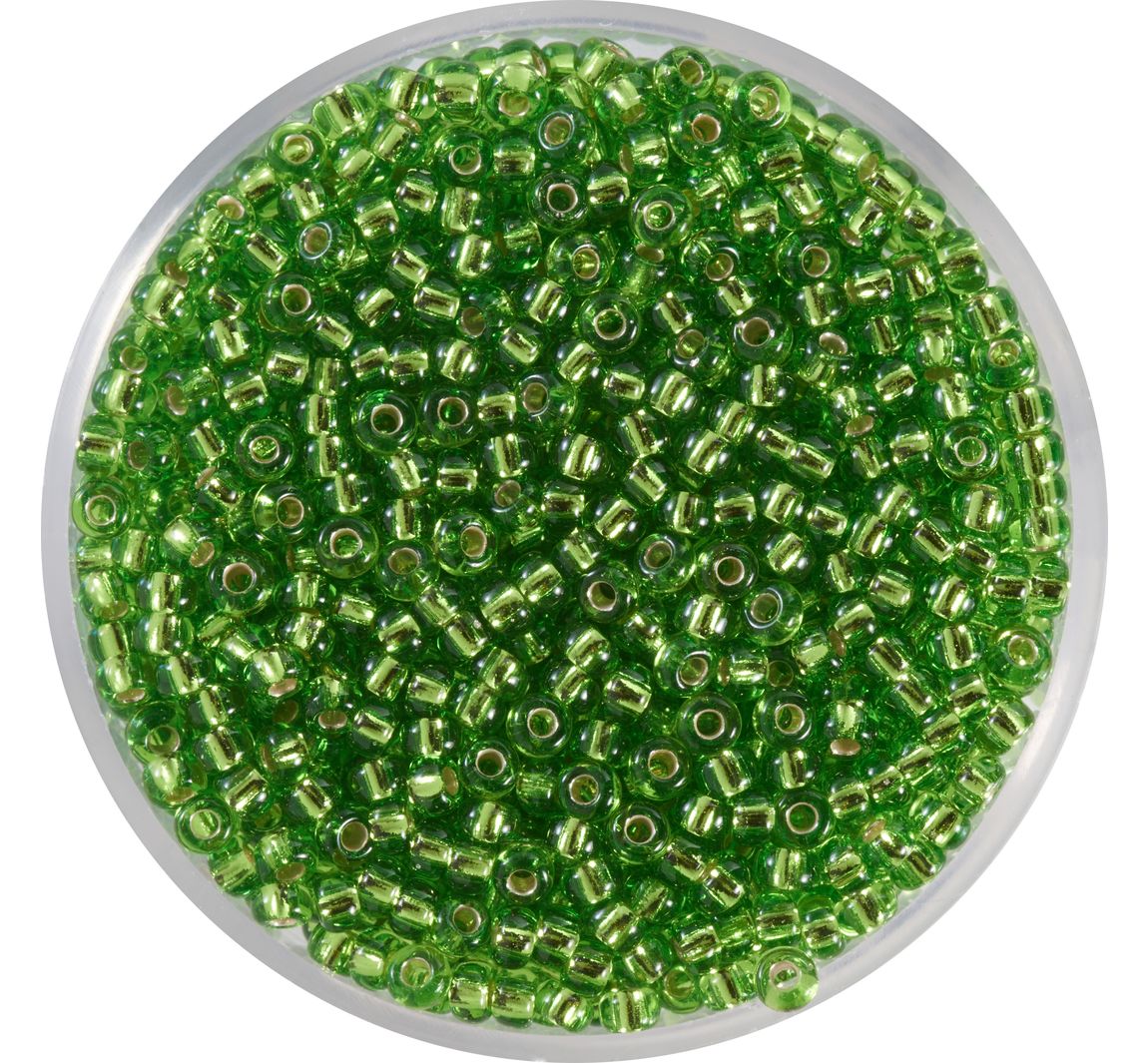 Miyuki-Rocailles - silverlined peridot