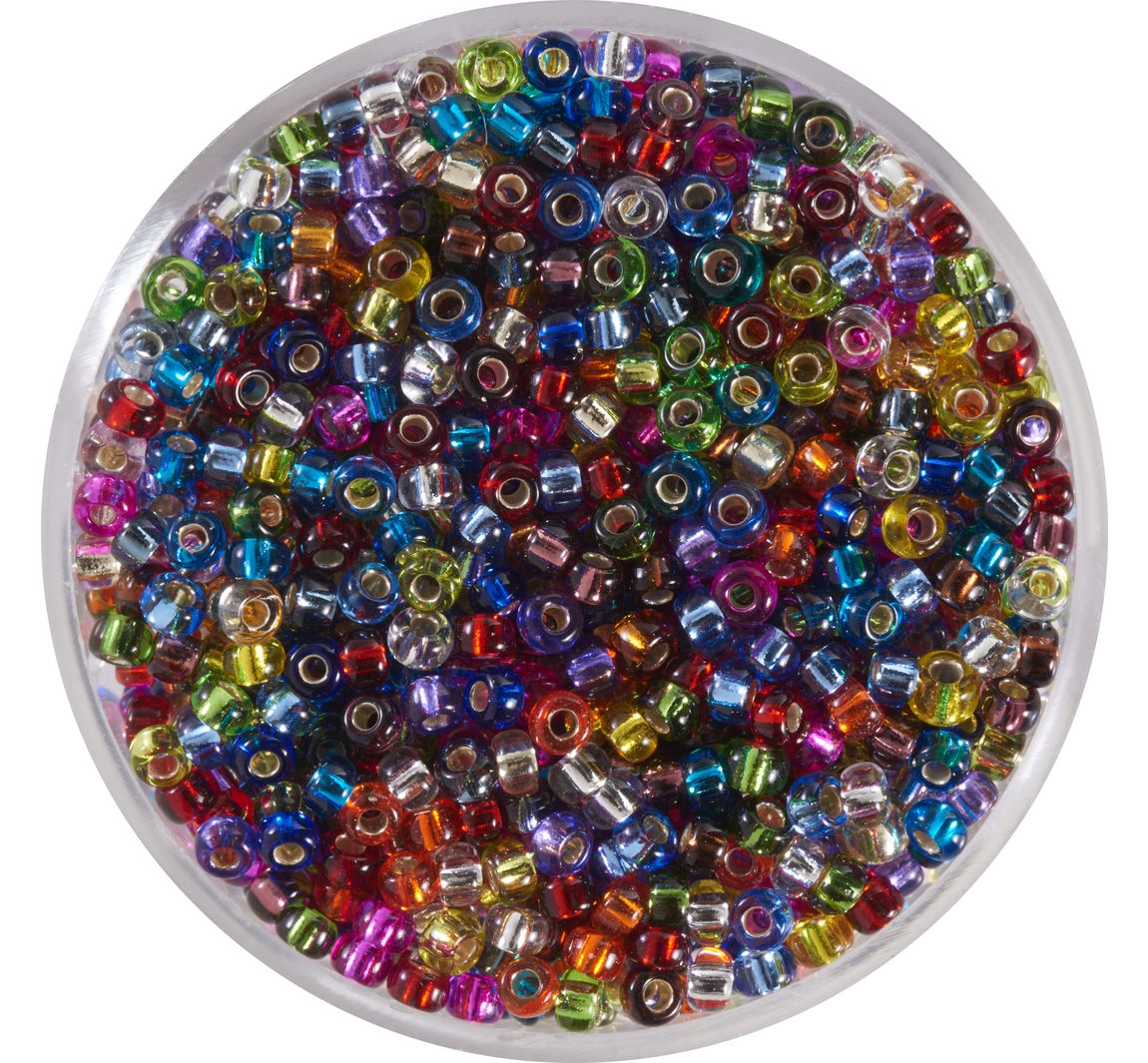 Miyuki-Rocailles - silverlined-Mix