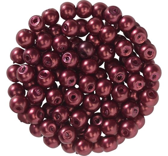 Glaswachsperlen, Ø 4 mm, 100 Stück