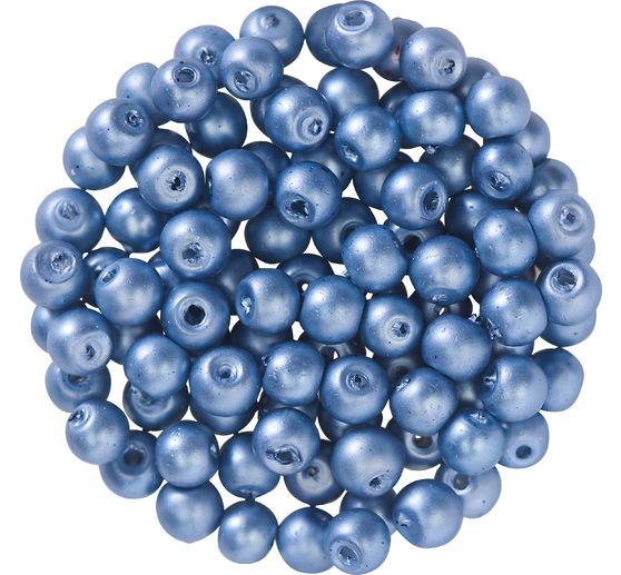 Glaswachsperlen, Ø 4 mm, 100 Stück