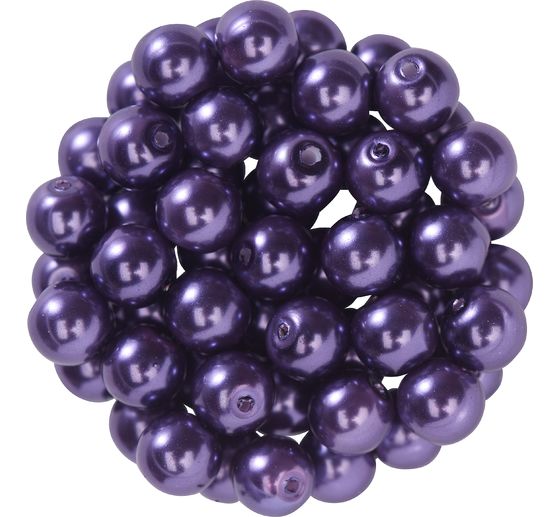 Glaswachsperlen, Ø 6 mm, 55 Stück