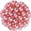 Glaswachsperlen, Ø 6 mm, 55 Stück Rosa