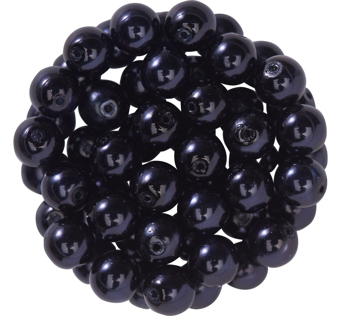 Pracht Glaswachsperlen, Ø 6 Mm, 55 Stück - Schwarz