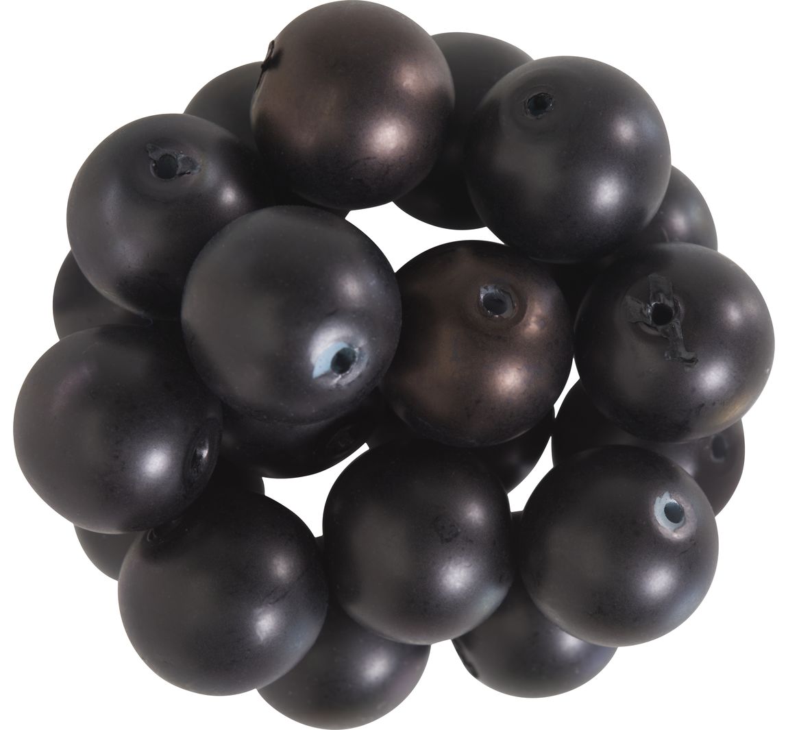 Glaswachsperlen, Ø 10 mm, 20 Stück - Schwarz