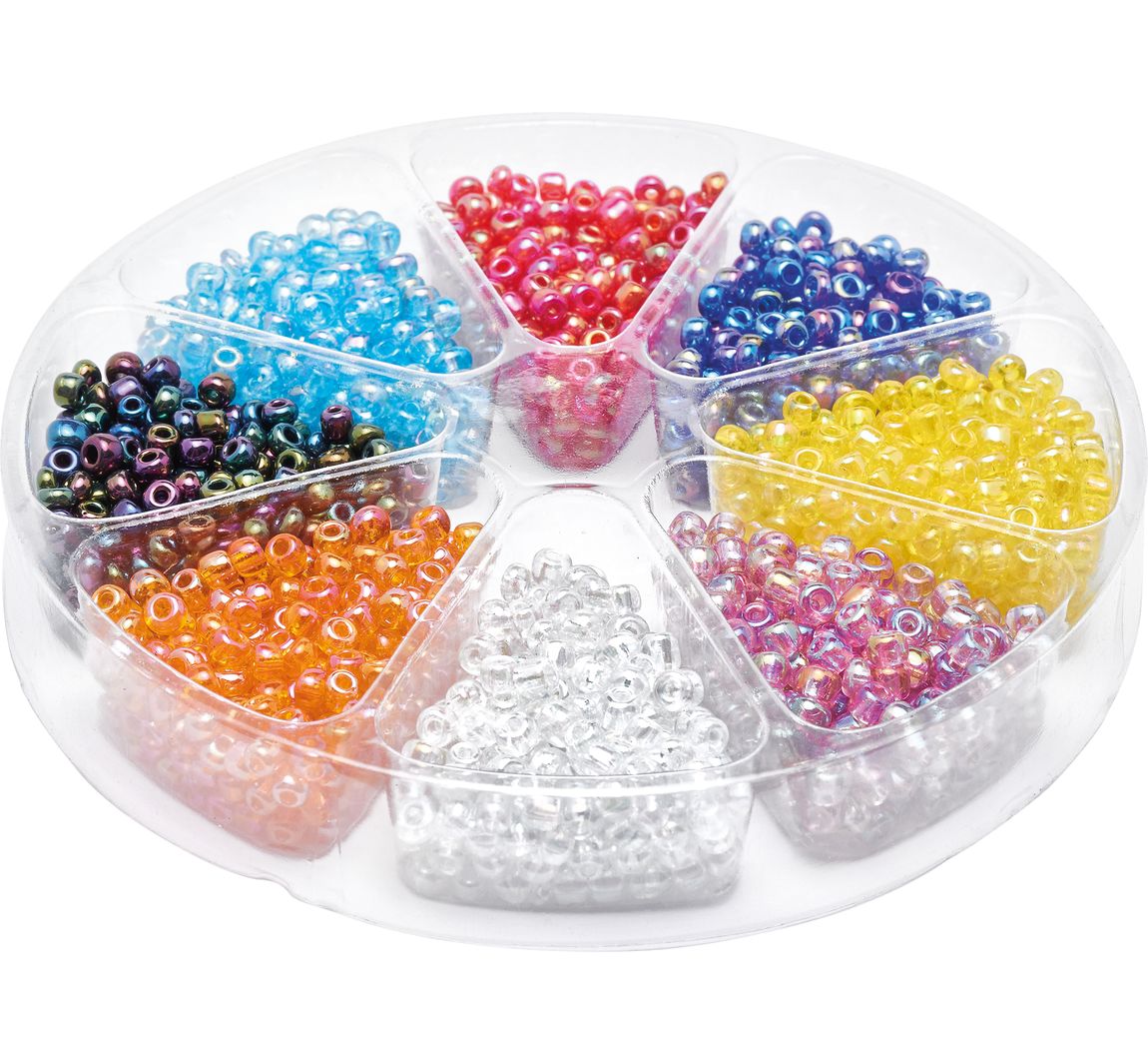 Perlensortiment Rocailles Rainbow