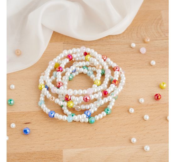 Glasschliffperle Rund, 6 mm