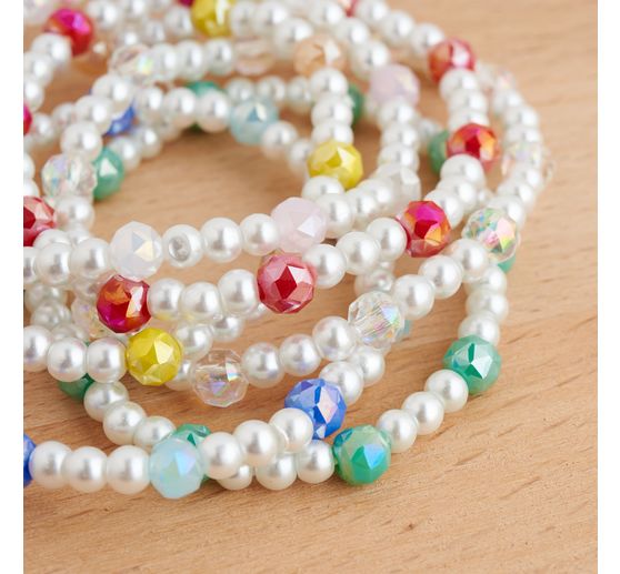 Glasschliffperle Rund, 6 mm